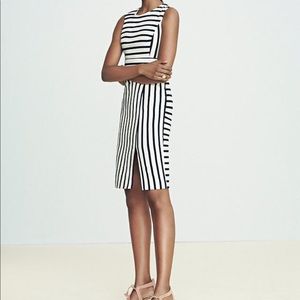 Ann Taylor Striped Sheath Dress
